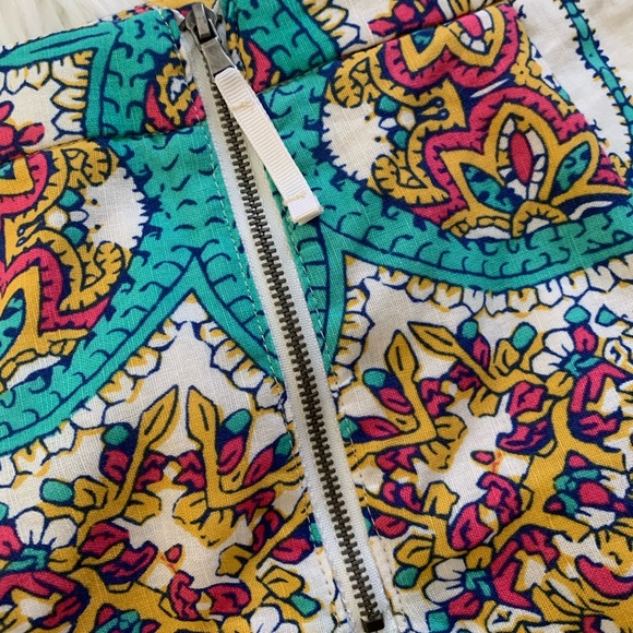 Lucy & Laurel Linen Blend Print Skirt-Size 2 - Picture 11 of 11